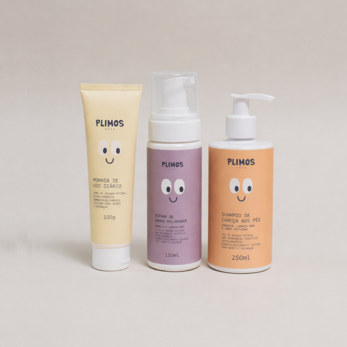Kit Triozinho: Shampoo + Espuma + Pomada – Plimos Care